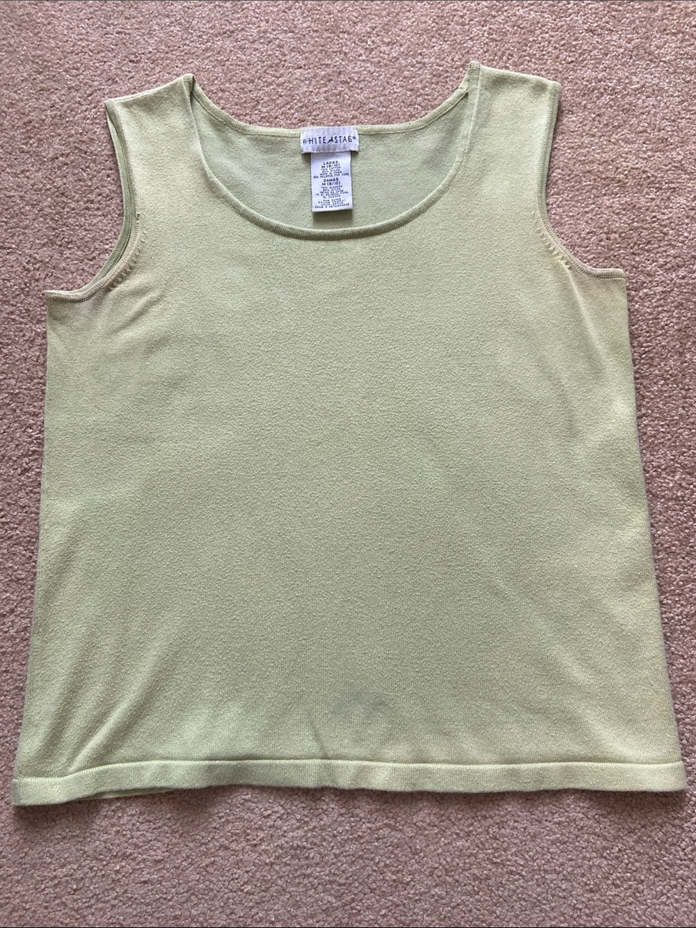 White Stag Pale Green Scoop Neck Tank Top